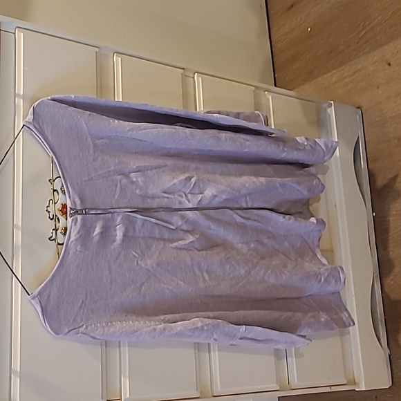 NWOT Lilac back zip sweater - Picture 2 of 5